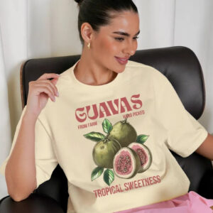 Casual Loose Cotton Fruit Print T-shirt